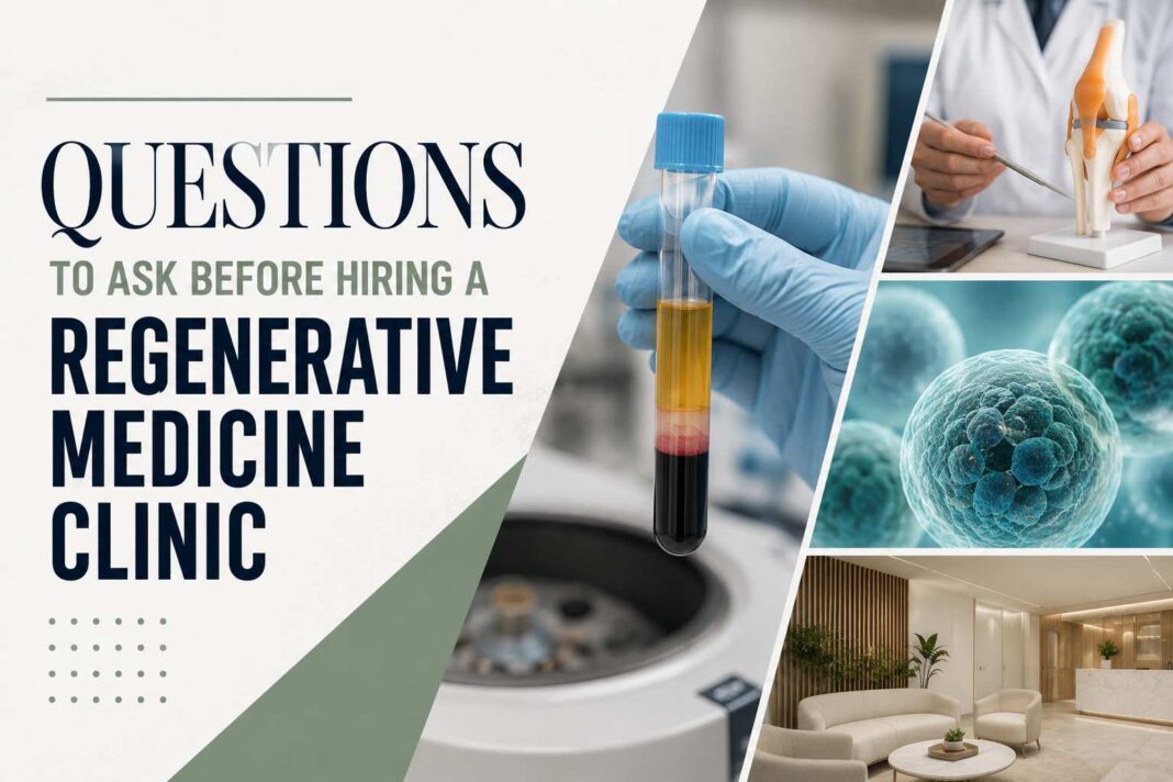 Questions to Ask Before Hiring a Regenerative Medicine Clinic